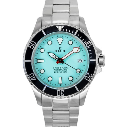 Ratio FreeDiver Sapphire Stainless Steel Tiffany Blue Dial Automatic RTF042 200M Men's Watch