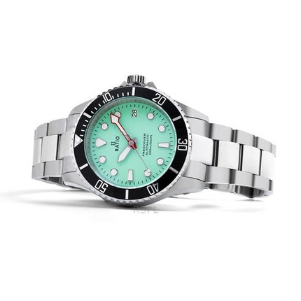 Ratio FreeDiver Sapphire Stainless Steel Green Dial Automatic RTF049 200M Men's Watch