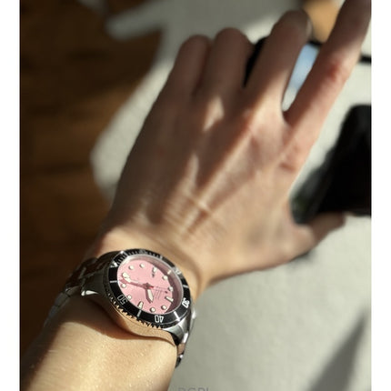 Ratio FreeDiver Sapphire Stainless Steel Candy Pink Dial Quartz RTFL809 200M Women's Watch