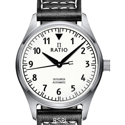 Ratio Skysurfer Pilot Full Luminous Dial Leather Automatic RTS307 200M Men's Watch