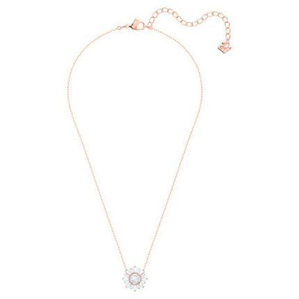 Swarovski Idyllia Rose Gold Tone Plated And Zirconia Pendant 5451376 For Women