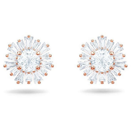 Swarovski Idyllia Rose Gold Tone Plated And Zirconia Stud Earrings 5459597 For Women