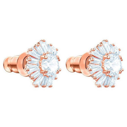 Swarovski Idyllia Rose Gold Tone Plated And Zirconia Stud Earrings 5459597 For Women