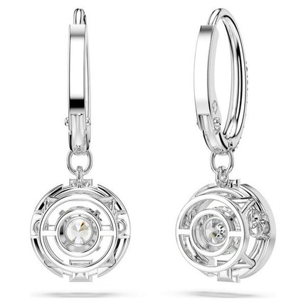 Swarovski Una Rhodium Plated And Zirconia Drop Earrings 5504652 For Women