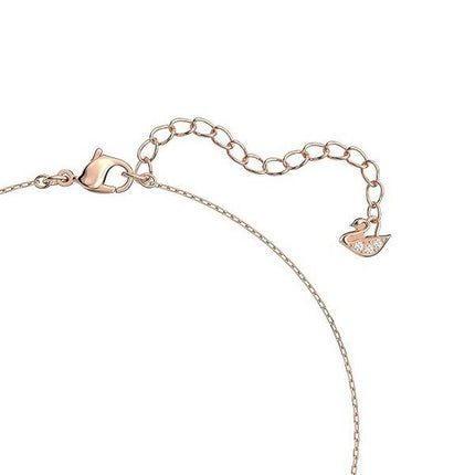 Swarovski Stilla Attract Clear Crystals And Rose Gold Tone Necklace 5510698 For Women