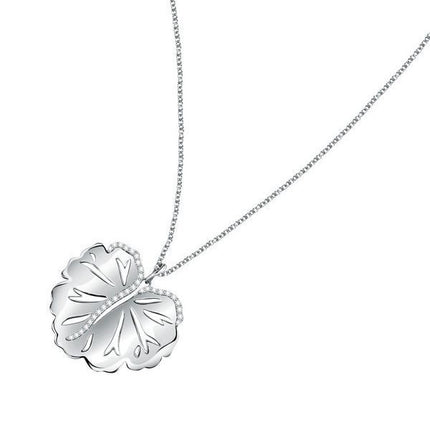 Morellato Ninfea Silver Necklace With Foglia Pendant SAUE01 For Women