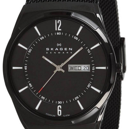 Skagen Melbye Black Titanium Case with Mesh Band SKW6006 Mens Watch