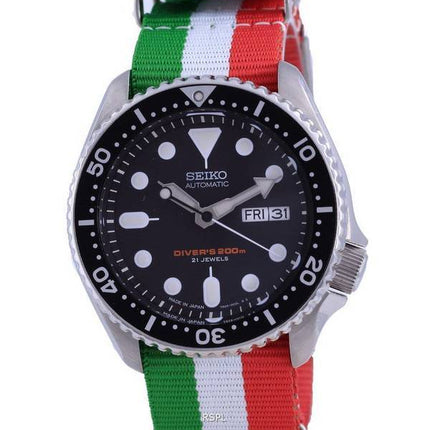 Seiko Automatic Divers Japan Made Polyester SKX007J1-var-NATO23 200M Men's Watch