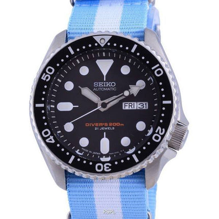 Seiko Automatic Divers Japan Made Polyester SKX007J1-var-NATO24 200M Men's Watch