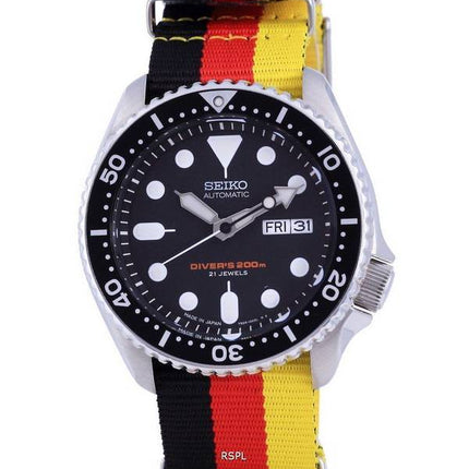 Seiko Automatic Divers Japan Made Polyester SKX007J1-var-NATO26 200M Men's Watch