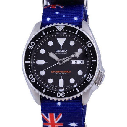 Seiko Automatic Divers Japan Made Polyester SKX007J1-var-NATO30 200M Men's Watch