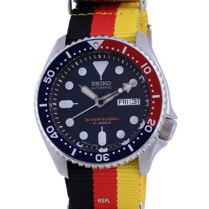 Seiko Automatic Divers Polyester Japan Made SKX009J1-var-NATO26 200M Men's Watch