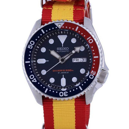 Seiko Automatic Divers Polyester Japan Made SKX009J1-var-NATO29 200M Men's Watch