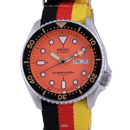 Seiko Automatic Divers Japan Made Polyester SKX011J1-var-NATO26 200M Men's Watch