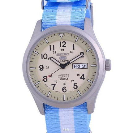 Seiko 5 Sports Military Automatic Japan Made SNZG07J1-var-NATO24 100M Men's Watch