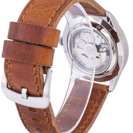 Seiko 5 Sports Automatic Ratio Brown Leather SNZG09K1-var-LS9 Men's Watch