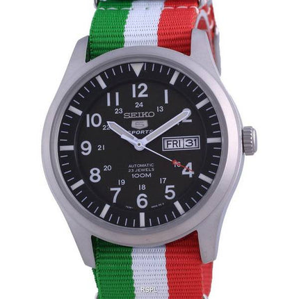 Seiko 5 Sports Military Automatic Polyester SNZG09K1-var-NATO23 100M Men's Watch