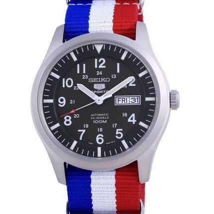 Seiko 5 Sports Military Automatic Polyester SNZG09K1-var-NATO25 100M Men's Watch