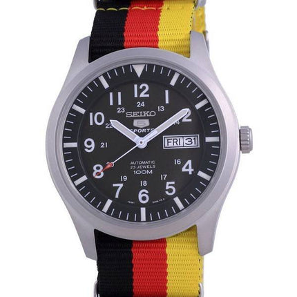 Seiko 5 Sports Military Automatic Polyester SNZG09K1-var-NATO26 100M Men's Watch