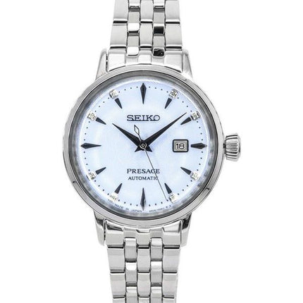 Seiko Presage Cocktail Time Skydiving Diamond Accents Blue Dial Automatic SRE007J1 Women's Watch