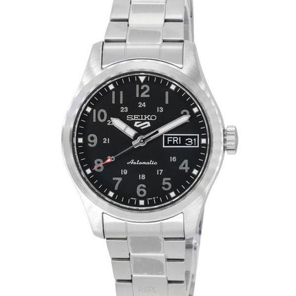 Seiko 5 Sports In The Metal Midfield Black Dial Automatic SRPJ81K1 100M Men's Watch