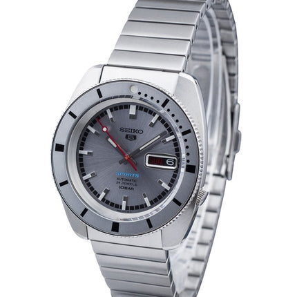 Seiko 5 Sports 1968 Recreation Limited Edition Silver Grey Dial Automatic SRPL03K1 100M Men's Watch With Extra Strap