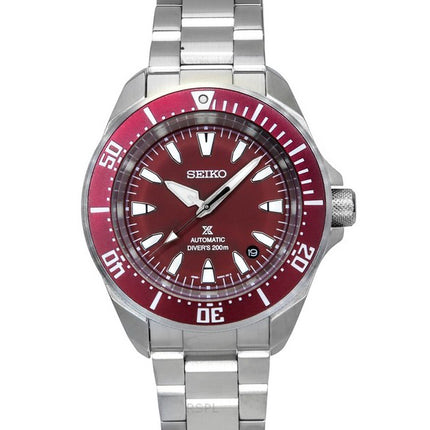 Seiko Prospex Sea Samurai Shog-urai Stainless Steel Red Dial Automatic Diver's SRPL11K1 200M Men's Watch