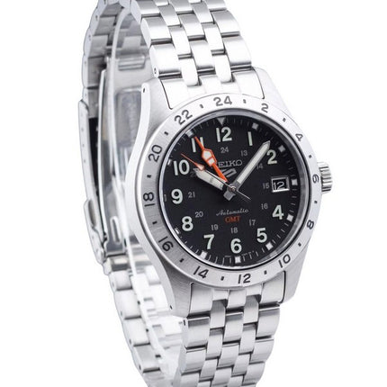 Seiko 5 Sports GMT Field Series Stainless Steel Black Dial Automatic SSK023K1 100 Men's Watch