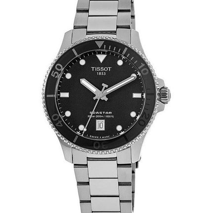 Tissot T-Sport Seastar 1000 Stainless Steel Black Dial Quartz Divers T120.210.11.051.00 300M Unisex Watch