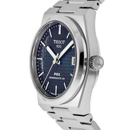 Tissot PRX T-Classic Powermatic 80 Blue Dial Automatic T137.207.11.041.00 100M Unisex Watch