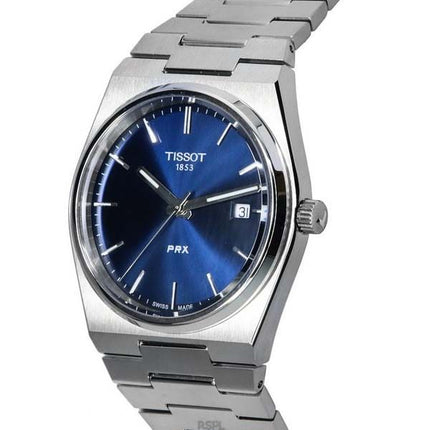 Tissot PRX T-Classic Stainless Steel Blue Dial Quartz T137.410.11.041.00 T1374101104100 100M Men's Watch