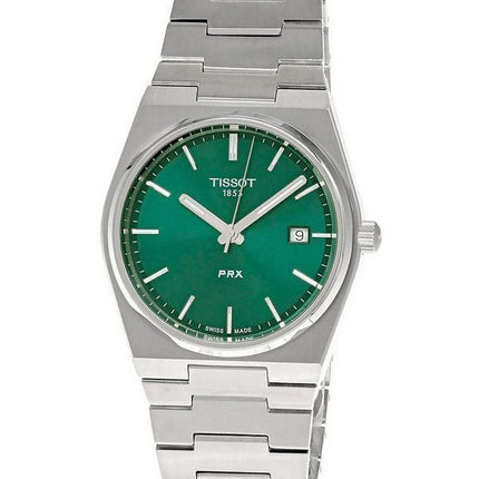 Tissot T-Classic PRX Stainless Steel Green Dial Quartz T137.410.11.091.00 100M Men's Watch