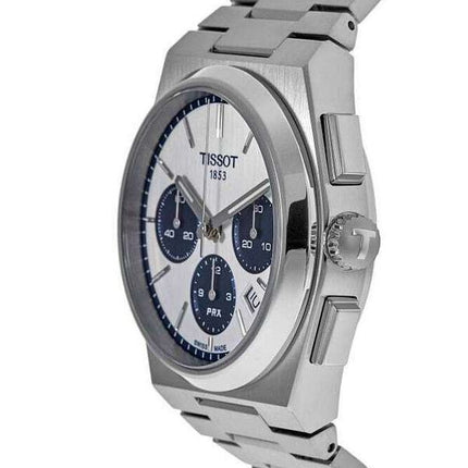 Tissot PRX T-Classic Chronograph White Dial Automatic T137.427.11.011.01 100M Men's Watch