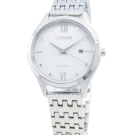 Refurbished Citizen Eco-Drive White Dial Stainless Steel EW2530-87A Women's Watch