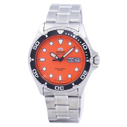 Refurbished Orient Ray Raven II Stainless Steel Orange Dial Automatic FAA02006M9 200M Men's Watch