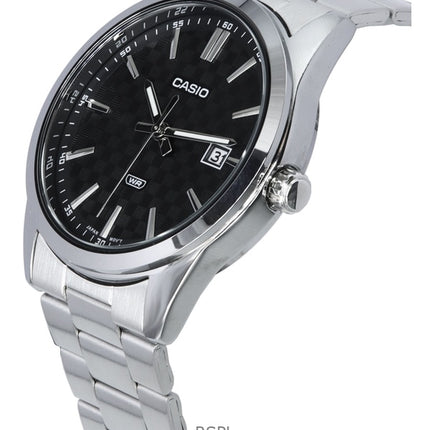 Refurbished Casio Analog Stainless Steel Black Dial Quartz MTP-VD03D-1A Men's Watch