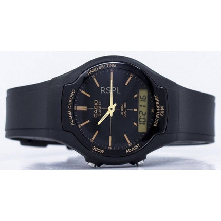 Refurbished Casio Analog Digital Resin Strap Black Dial Quartz AW-90H-9EVDF Men's Watch