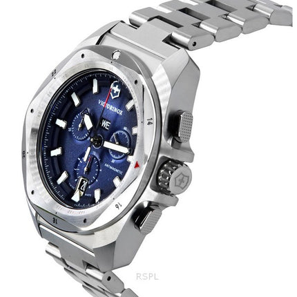 Victorinox Swiss Army I.N.O.X. Chronograph Stainless Steel Blue Dial Quartz Diver's 241985 200M Men's Watch