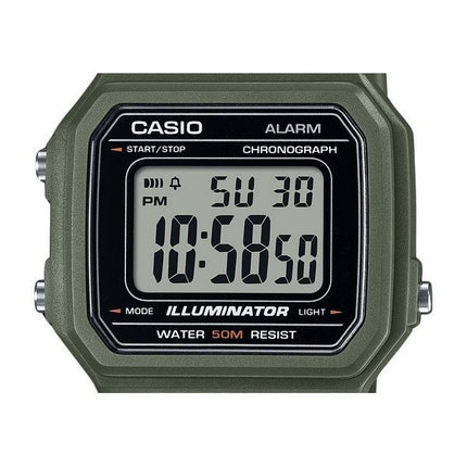 Casio Youth Digital Resin Strap Quartz W-217H-3AV Men's Watch
