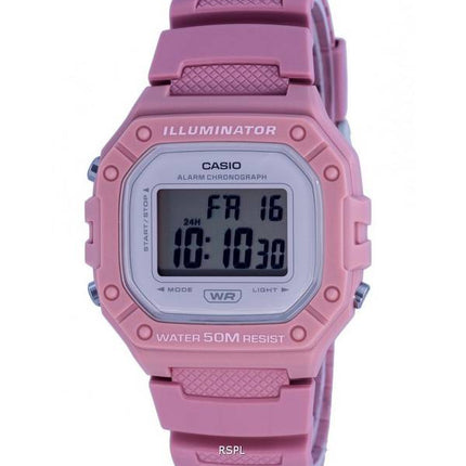 Casio Youth Digital Resin Quartz W-218HC-4A W218HC-4 Women's Watch