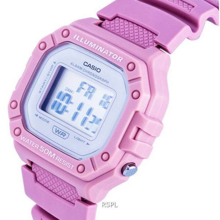 Casio Youth Digital Resin Quartz W-218HC-4A W218HC-4 Women's Watch