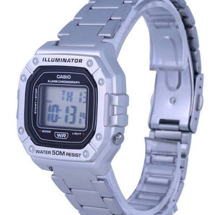 Casio Youth Digital Stainless Steel W-218HD-1A W218HD-1 Men's Watch