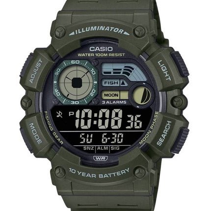 Casio Digital Resin Strap Quartz WS-1500H-3BV 100M Men's Watch
