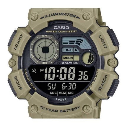 Casio Digital Resin Strap Quartz WS-1500H-5BV 100M Men's Watch