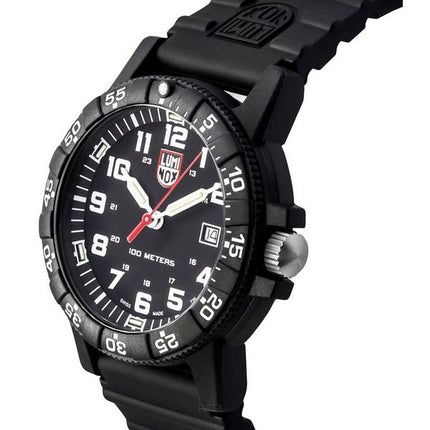 Luminox Leatherback SEA Turtle Giant Polyurethane Strap Black Dial Quartz XS.0321.L 100M Men's Watch