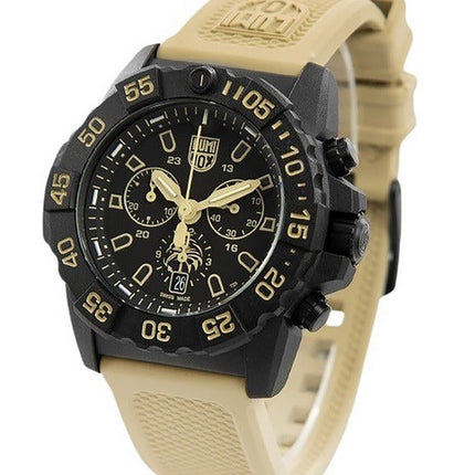 Luminox Navy Seal Foundation Chronograph Black Dial Quartz Divers XS.3590.NSF.SET 200M Men's Watch With Extra Strap