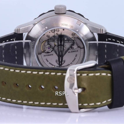 Zeppelin Eurofighter Leather Strap Beige Dial Automatic Divers 7268-5 72685 200M Men's Watch