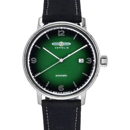 Zeppelin Hindenburg LZ129 Recycled Plastic Strap Green And Black Eco Ceramic Dial Automatic 80642N Men's Watch