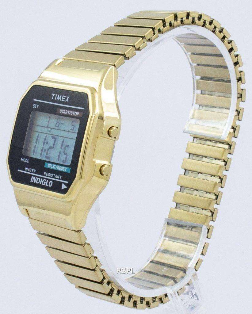 Timex Classic Indiglo Chronograph Alarm Digital T78677 Men's Watch ...