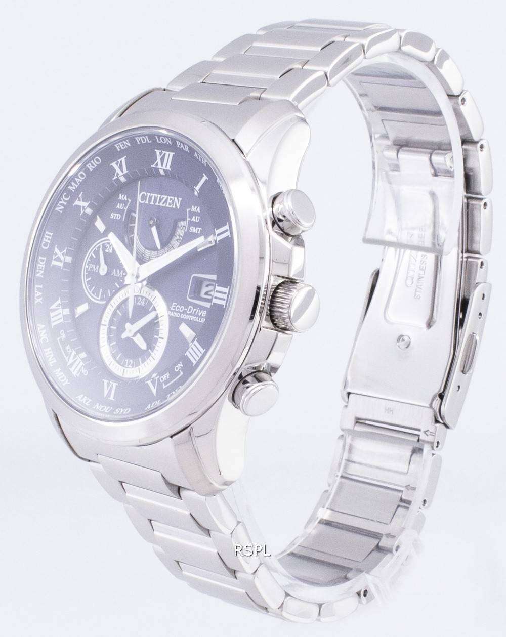 Citizen Eco-Drive AT9080-57L Radio Controlled Chronograph Men's Watch ...